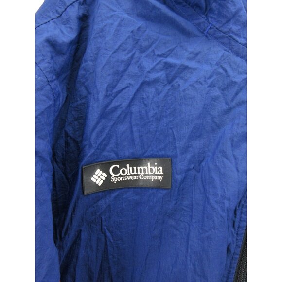 VINTAGE Columbia Jacket Medium Windbreaker Colorblock 90s Packable * - Picture 6 of 15